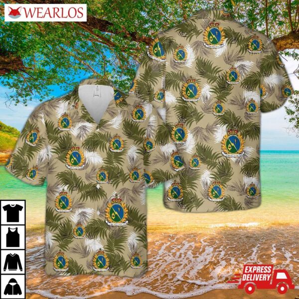 Canadian Army, 2 Mechanized Brigade Group Headquarters And Signal Squadron Hawaiian Shirt