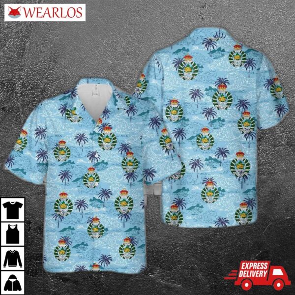 Canadian Army British Columbia Regiment (duke Of Connaught's Own) Hawaiian Shirt