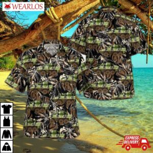 Canadian Army Cougar Avgp Hawaiian Shirt