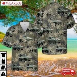 Canadian Army Husky Avgp Armoured Vehicle General Purpose 78-37543 Hawaiian Shirt