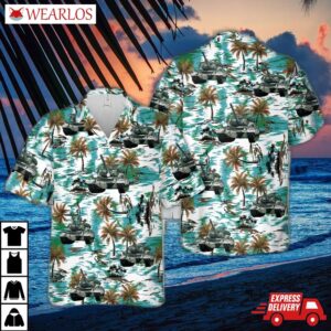 Canadian Army Leopard 1 Hawaiian Shirt
