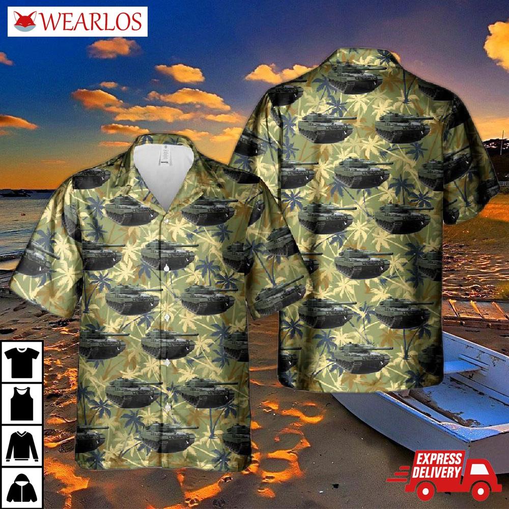 Canadian Army Leopard 2a4 Tank Hawaiian Shirt