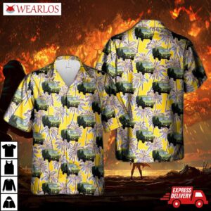 Canadian Army Lsvw Military Truck Hawaiian Shirt