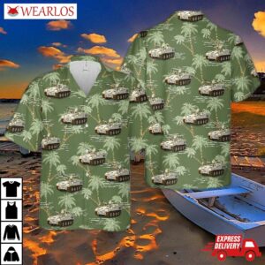 Canadian Army M113 Lynx Command And Recon Tank 1970s Un Mission Hawaiian Shirt