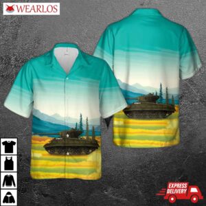 Canadian Army Sherman M4a3(76)w Hvss Tank 2nd Armoured Regiment Hawaiian Shirt
