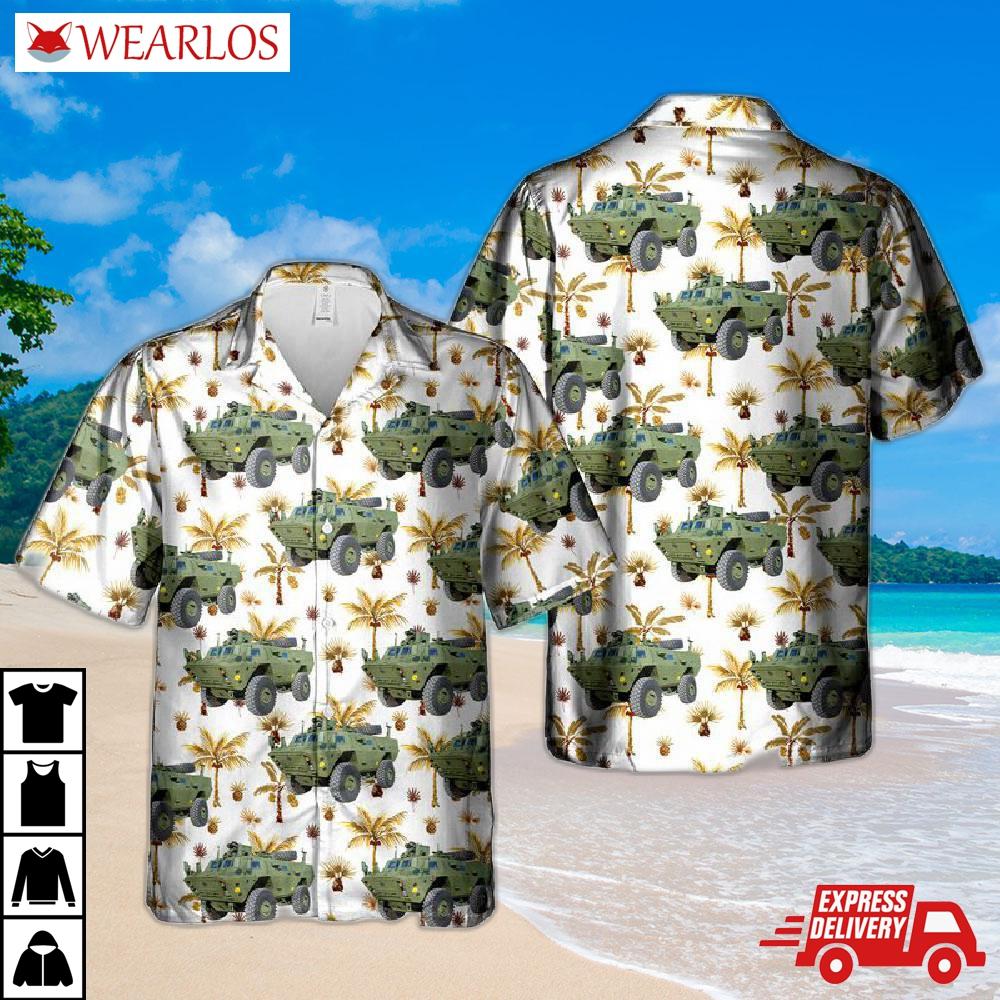 Canadian Army Tapv Tactical Armoured Patrol Vehicle Hawaiian Shirt