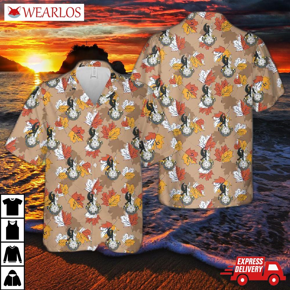 Canadian Army, The Royal Hussars (montreal) Hawaiian Shirt