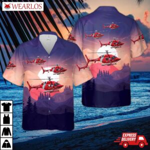 Canadian Coast Guard Bell 429 Global Ranger Hawaiian Shirt