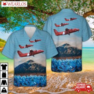 Canadian Coast Guard Dash 8-100 Hawaiian Shirt