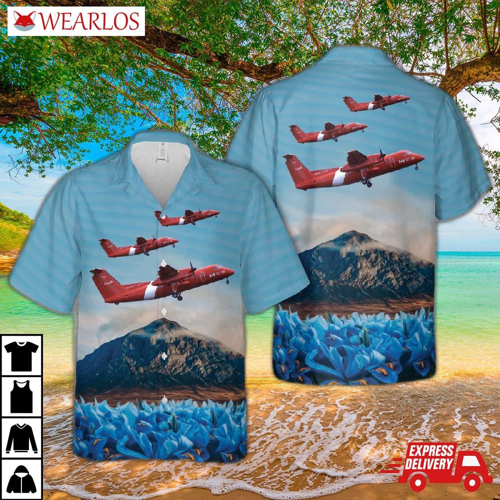 Canadian Coast Guard Dash 8-100 Hawaiian Shirt