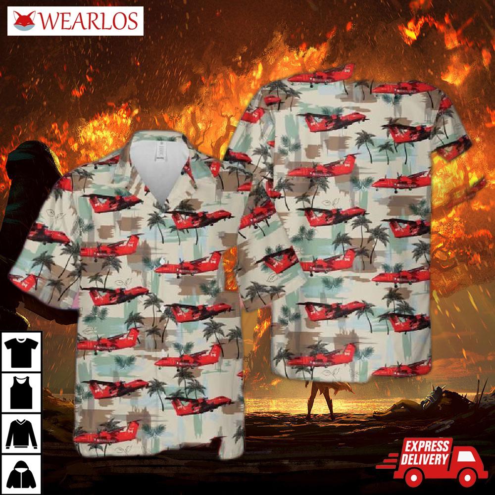 Canadian Coast Guard Dash 8-100 Shirt Hawaiian