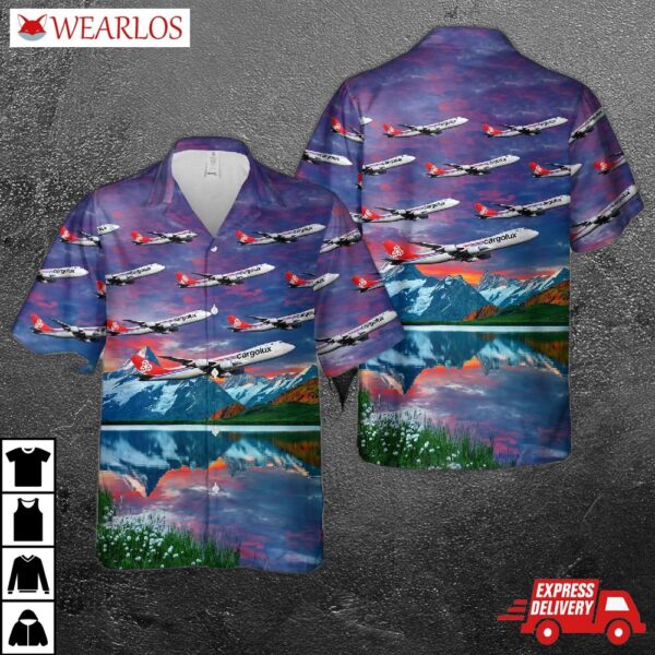 Cargolux "city Of Esch-sur-alzette" Boeing 747-8r7f Lx-vcb Hawaiian Shirt