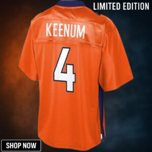 Case Keenum Denver Broncos Nfl Pro Line Youth Team Color Jersey - Orange