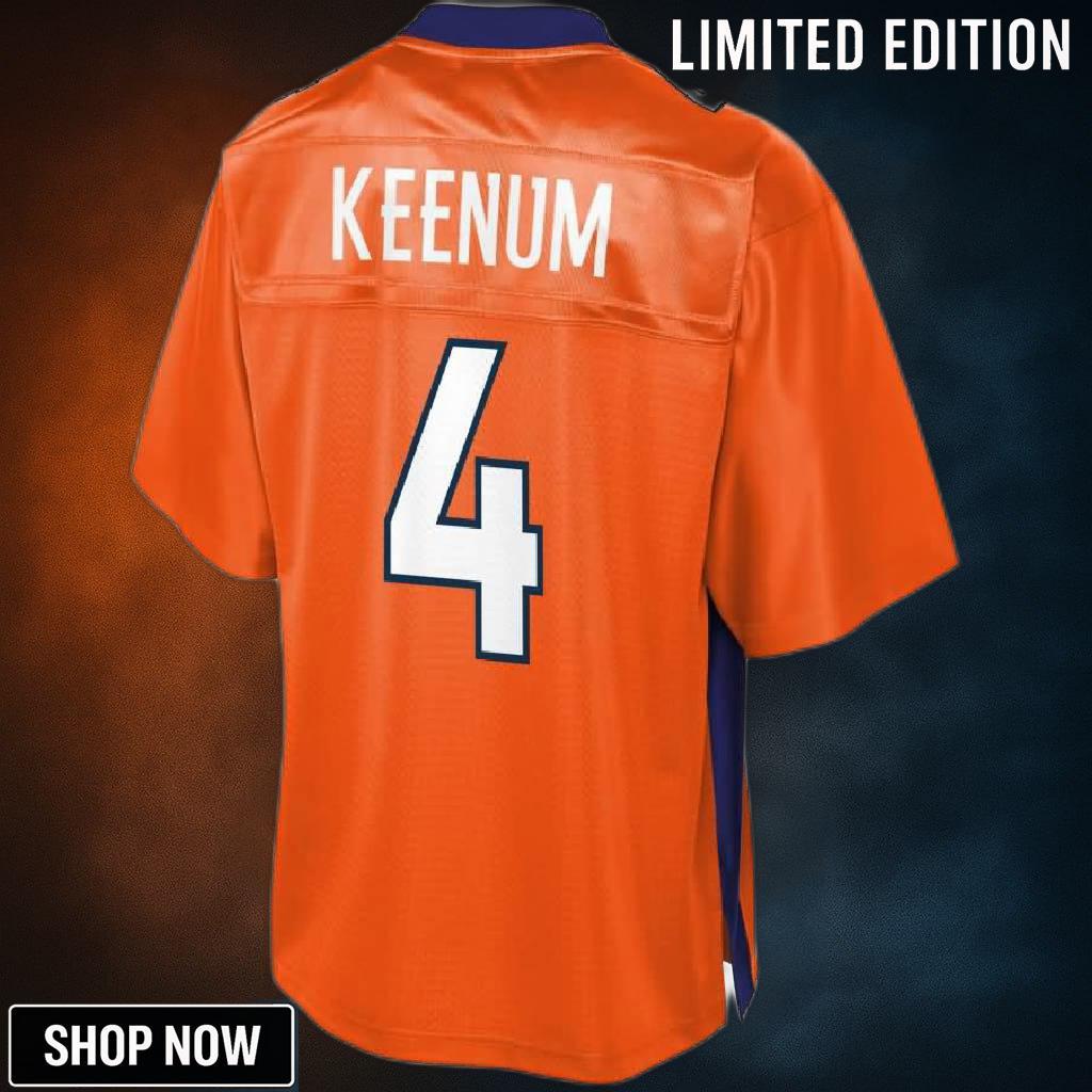 Case Keenum Denver Broncos Nfl Pro Line Youth Team Color Jersey - Orange