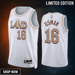 Cedi Osman 16 -23 Cleveland Cavaliers White City Edition Jersey Swingman