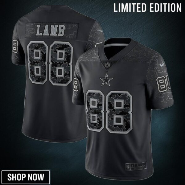 Ceedee Lamb Dallas Cowboys Rflctv Limited Jersey - Black