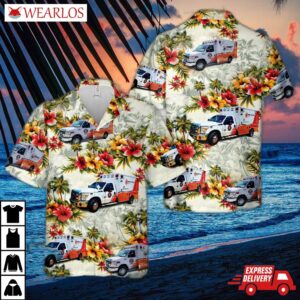 Century Ambulance Service, Jacksonville, Florida Hawaiian Shirt