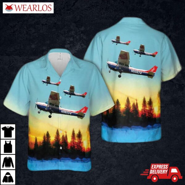Cessna 172 Skyhawk Civil Air Patrol Hawaiian Shirt