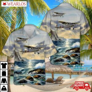 Cessna L-19 Bird Dog Hawaiian Shirt