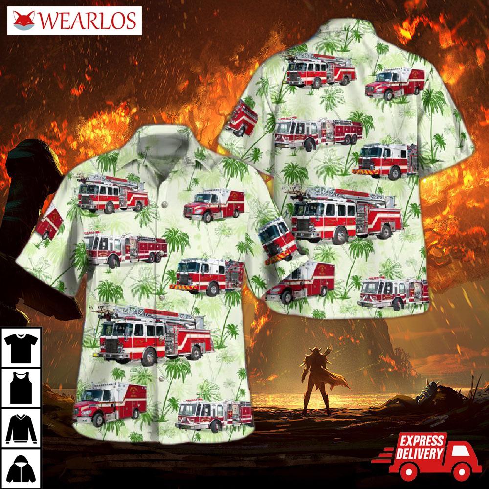 Charlotte County, Florida, County Fire Department Hawaiian Shirt