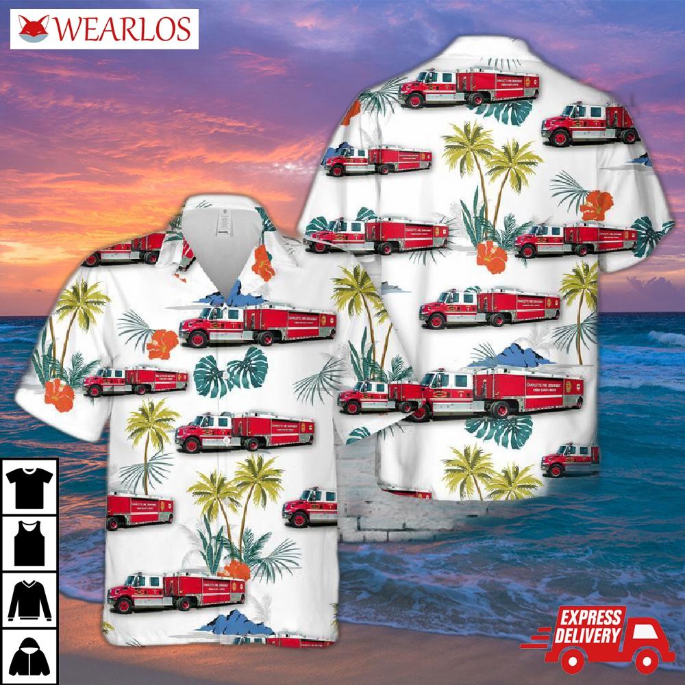 Charlotte Fire Department Urban Search And Rescue Hawaiian Shirt
