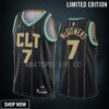 Charlotte Hornets Bryce Mcgowens 7 -23 City Edition Black Jersey Swingman