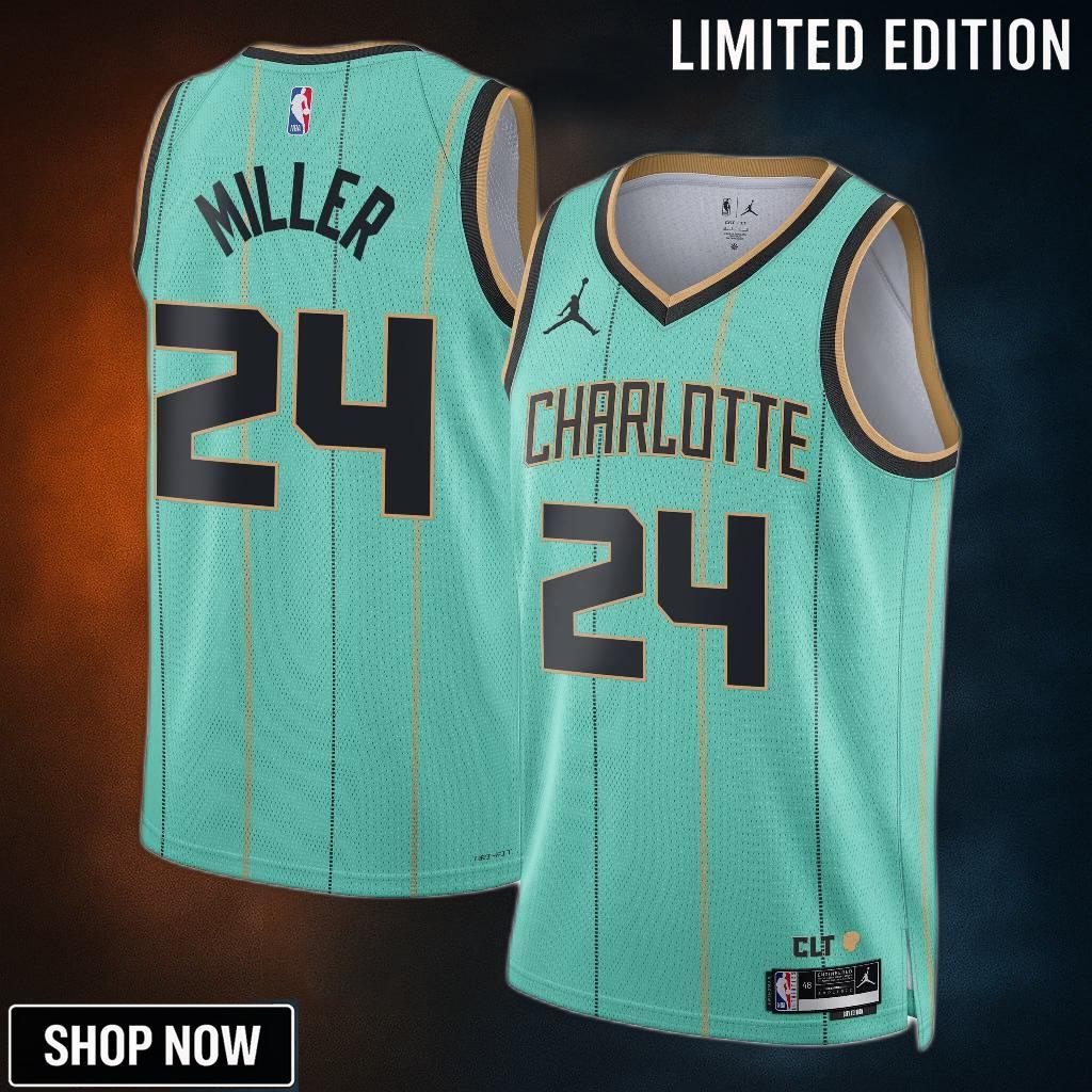 Charlotte Hornets Jordan Brand City Edition Swingman Jersey - Teal Brandon Miller Unisex
