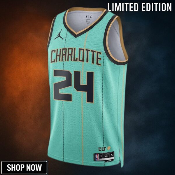Charlotte Hornets Jordan Brand City Edition Swingman Jersey - Teal Brandon Miller Unisex