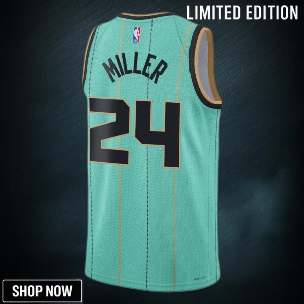 Charlotte Hornets Jordan Brand City Edition Swingman Jersey - Teal Brandon Miller Unisex