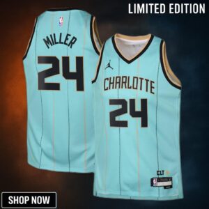 Charlotte Hornets Jordan Brand City Edition Swingman Jersey - Teal Brandon Miller Youth