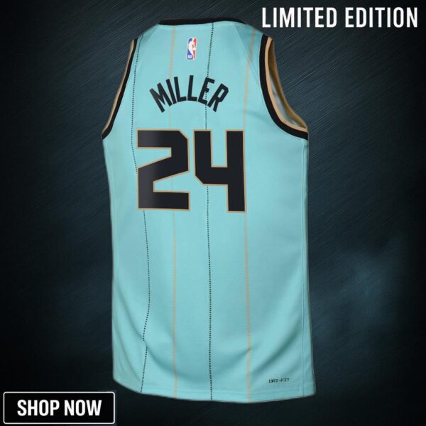 Charlotte Hornets Jordan Brand City Edition Swingman Jersey - Teal Brandon Miller Youth