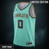 Charlotte Hornets Jordan Brand City Edition Swingman Jersey - Teal Miles Bridges Unisex