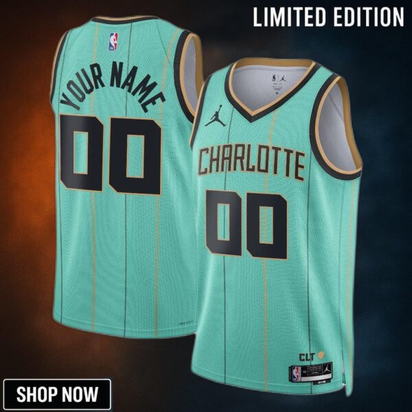 Charlotte Hornets Jordan City Edition Swingman Jersey - Custom Unisex
