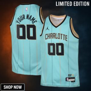Charlotte Hornets Jordan City Edition Swingman Jersey - Custom Youth