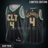 Charlotte Hornets Nick Richards 4 -23 City Edition Black Jersey Swingman