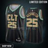 Charlotte Hornets P.j. Washington 25 -23 City Edition Black Jersey Swingman