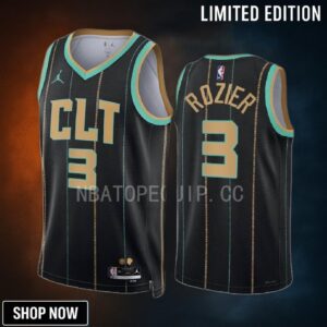 Charlotte Hornets Terry Rozier 3 -23 City Edition Black Jersey Swingman