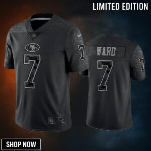Charvarius Ward 7 San Francisco 49ers Black Reflective Limited Jersey - Men