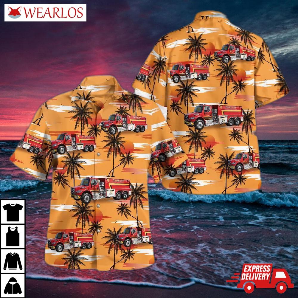 Chase City, Virginia, City Volunteer Fire Department Hawaiian Shirt
