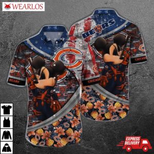 Chicago Bears Americana Fun Hawaiian Shirt