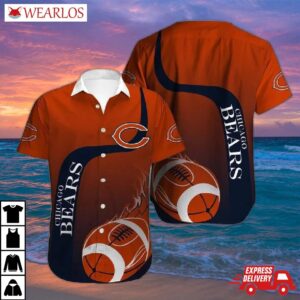 Chicago Bears Blaze Hawaiian Shirt