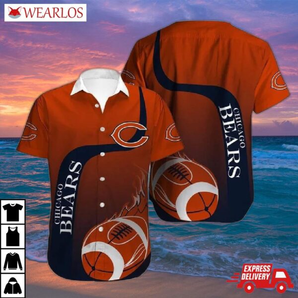 Chicago Bears Blaze Hawaiian Shirt