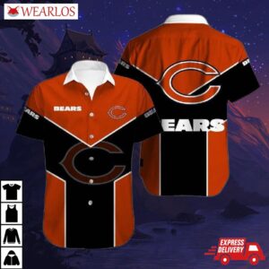 Chicago Bears Bold Block Hawaiian Shirt