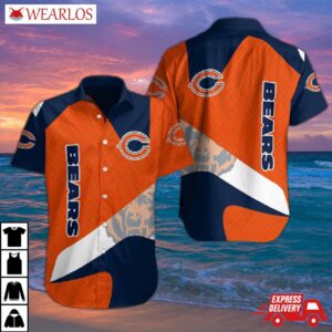 Chicago Bears Bold Streak Hawaiian Shirt