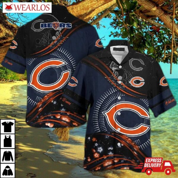 Chicago Bears Cosmic Wave Hawaiian Shirt