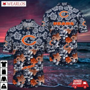 Chicago Bears Floral Fanatic Hawaiian Shirt