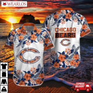 Chicago Bears Floral Island Hawaiian Shirt