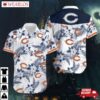 Chicago Bears Island Bloom Hawaiian Shirt