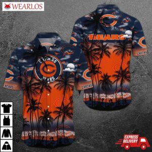 Chicago Bears Island Vibes Hawaiian Shirt