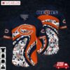 Chicago Bears Leaf Orange Curve Hawaiian Shirt
